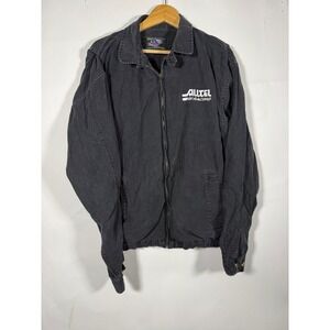 Chase Authentics Alltel Racing Jacket Mens Black Canvas Zip Up NASCAR Vintage